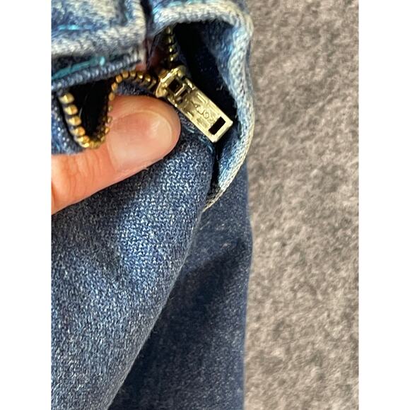 Vintage Y2K Emilio Pucci Baggy Wide Leg Denim Skirt Womens 24x32 Skater Hip Hop - Picture 8 of 14